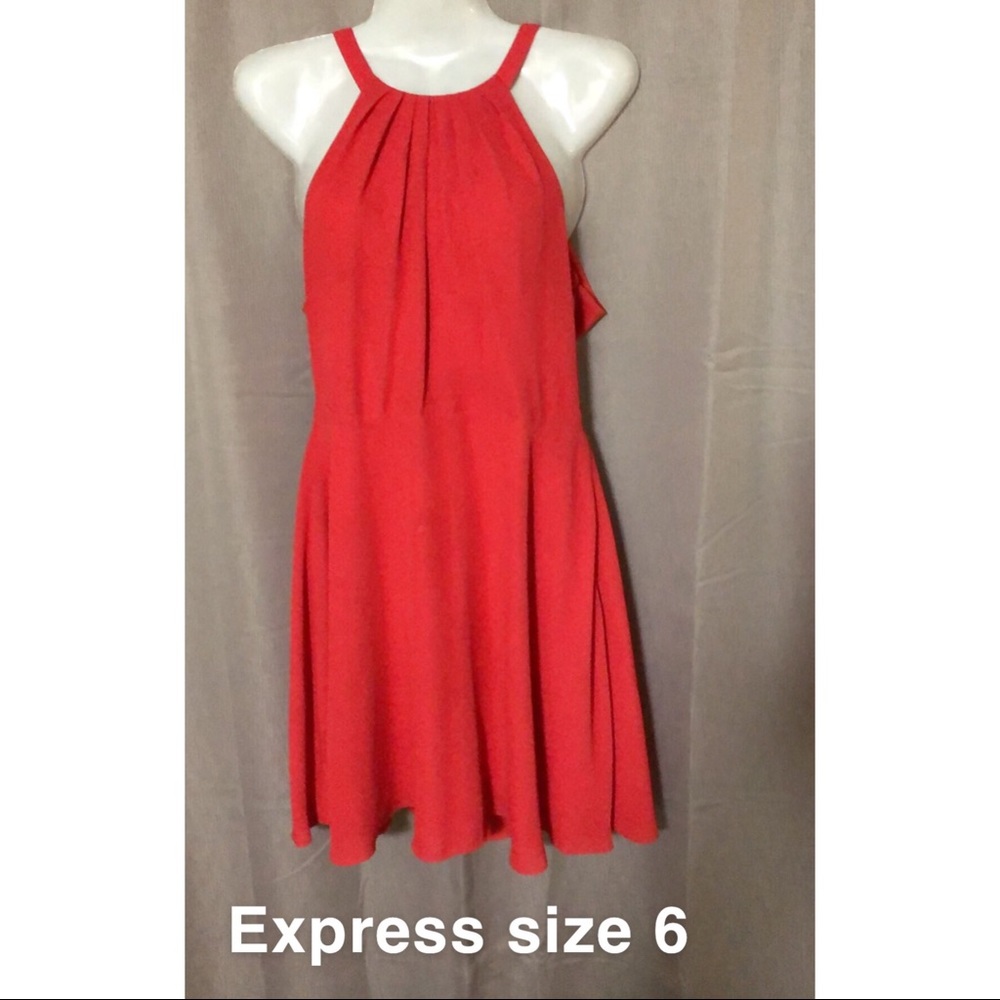 Express red cocktail dress